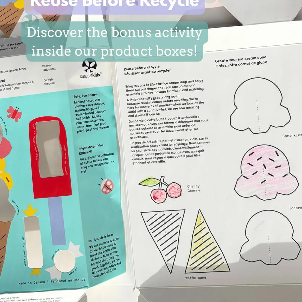 Suncoat Kids Natural Makeup Kit- Candy Cone