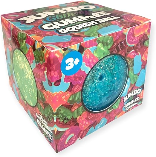 Jumbo Glitter Gummee Ball 4"