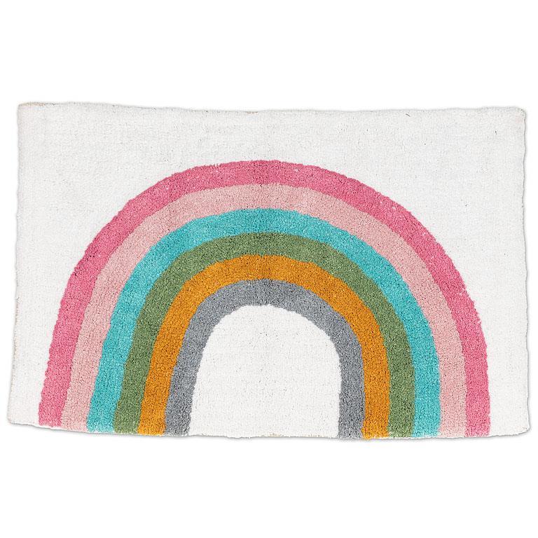 Rainbow Tufted Floor Mat/ Bathmat