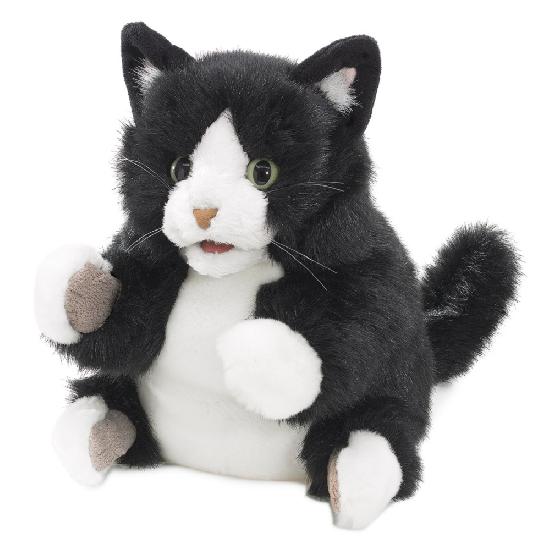 Folkmanis Tuxedo Kitten Hand Puppet