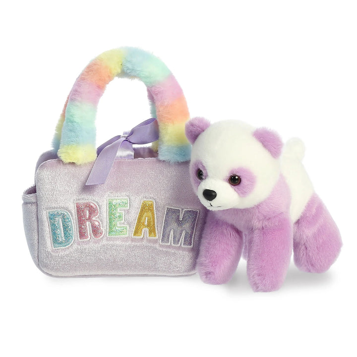 Fancy Pals Rainbow Dream Panda Pet Carrier 6.5" Plush
