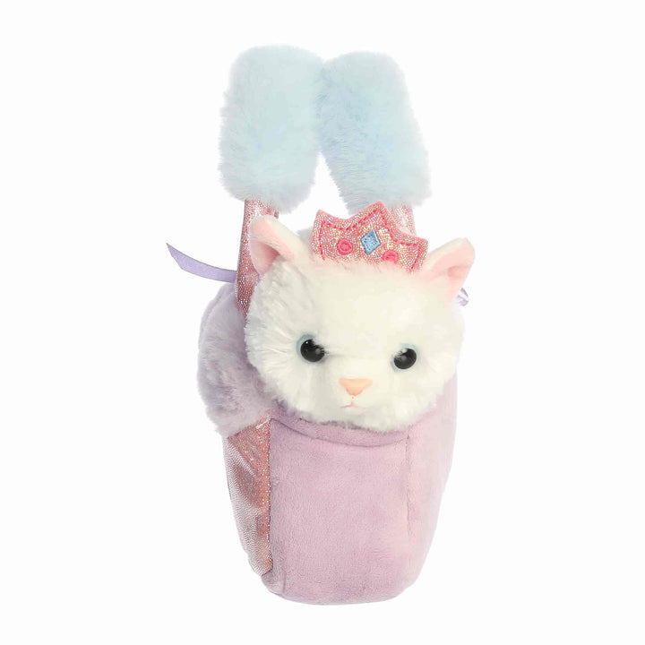 Fancy Pals Princess Kitty Color Block Designer 6" Plush &amp; Carrier Set