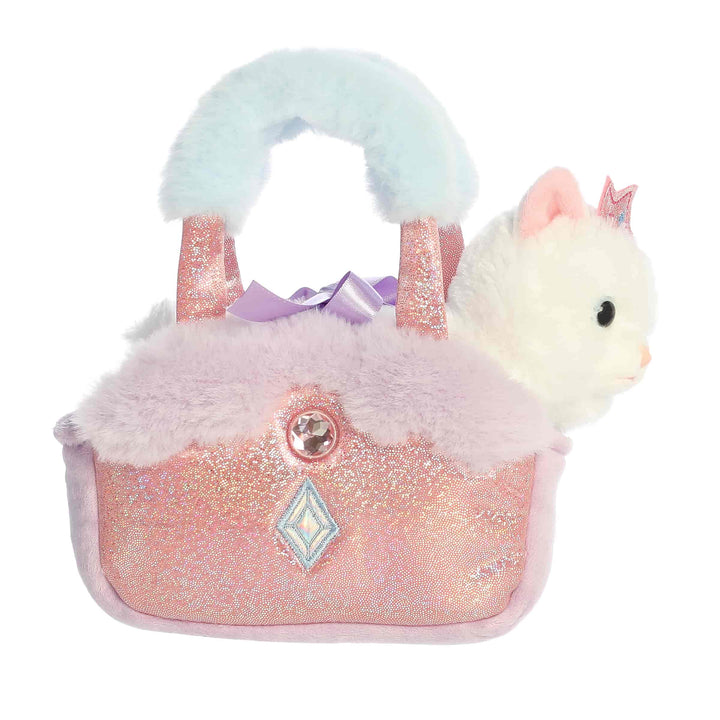 Fancy Pals Princess Kitty Color Block Designer 6" Plush &amp; Carrier Set