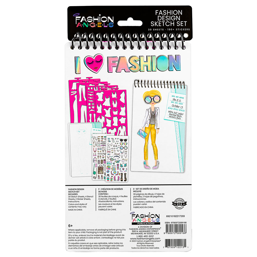 Fashion Angels Fashion Sketch Set: I Love Fashion
