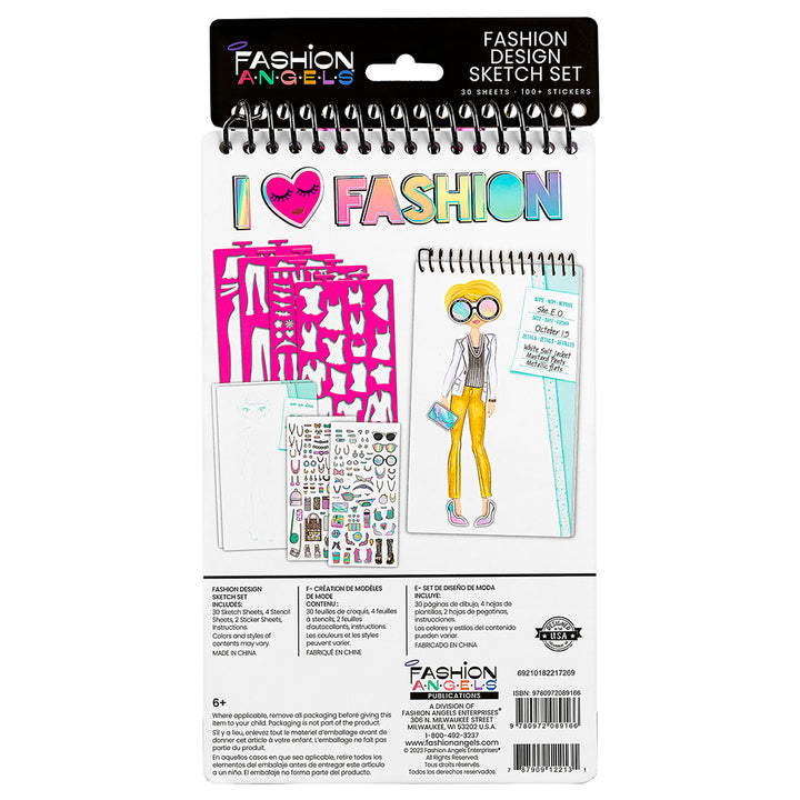 Fashion Angels Fashion Sketch Set: I Love Fashion