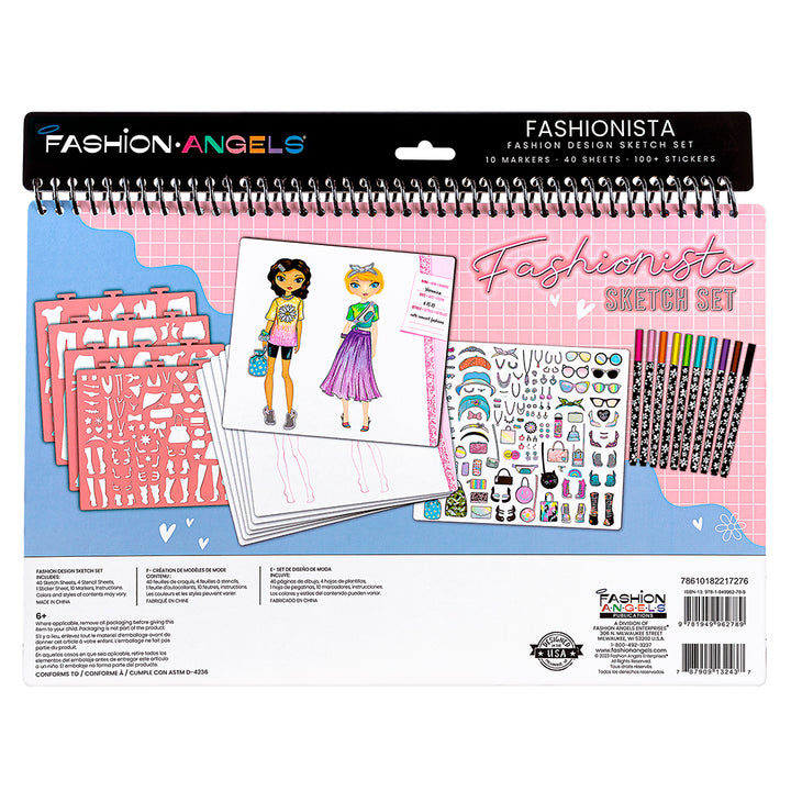 Fashion Angels Fashionista Sketch Set W/Markers