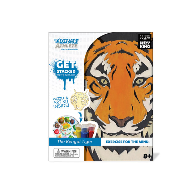Get Stacked Paint & Puzzle Kit - Bengal Tiger