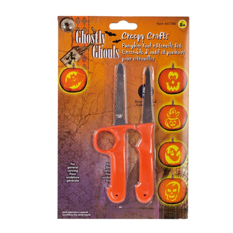 Pumpkin Tool and Stencil Set (2 pc)