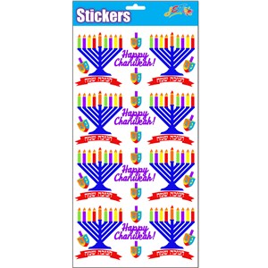 Menorah Chanukah Stickers