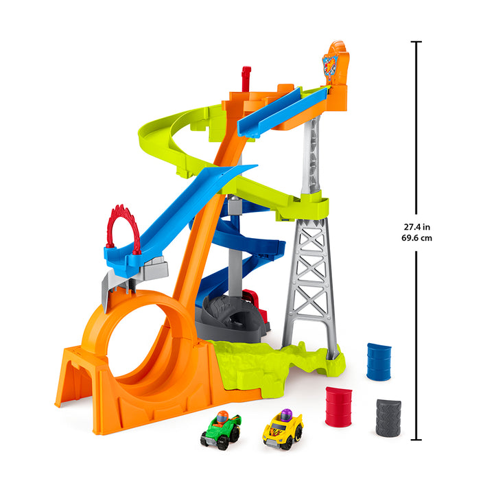 Fisher-Price Little People Hot Wheels Spiral Stunt Speedway