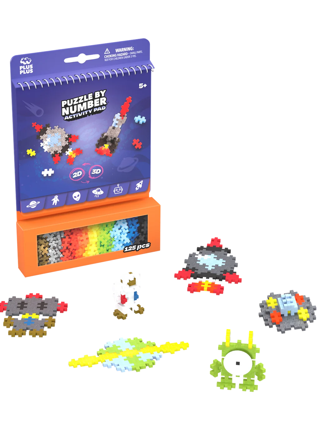 Plus-Plus Puzzle By Number Activity Pad - Space