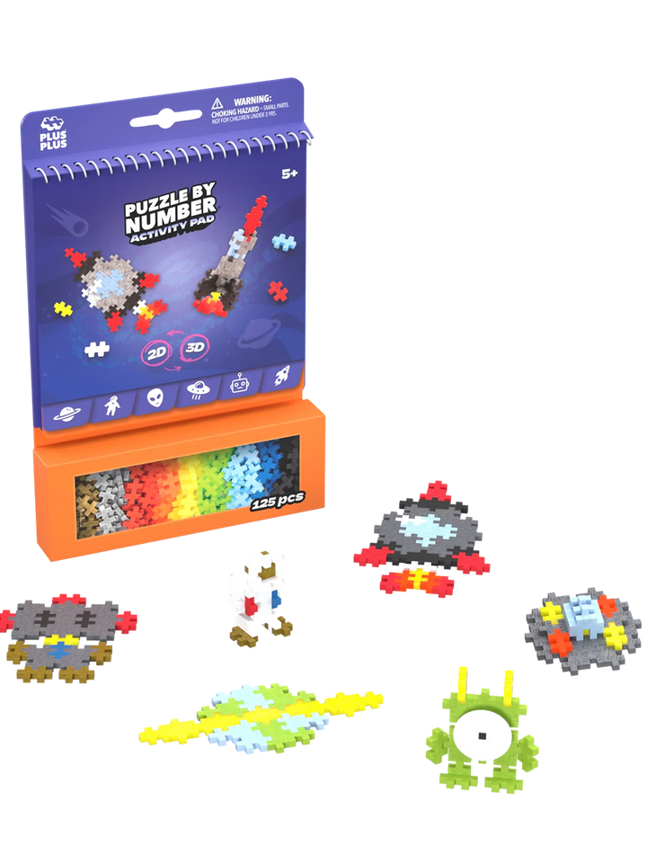 Plus-Plus Puzzle By Number Activity Pad - Space