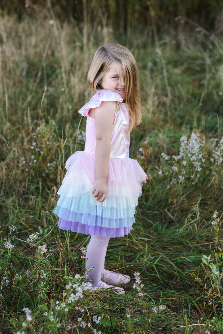 Rainbow Ruffle Tutu Dress, Size 5/6