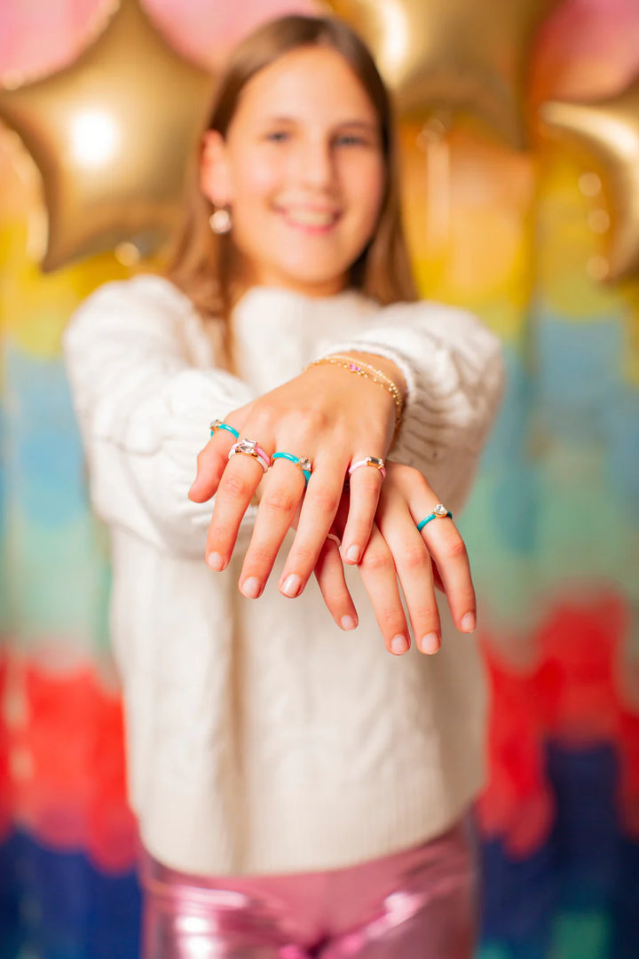 Boutique Chic Crystal Cool Ring Set