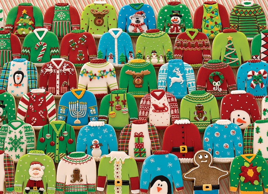 Cobble Hill Ugly Xmas Sweaters Jigsaw Puzzle 1000pc