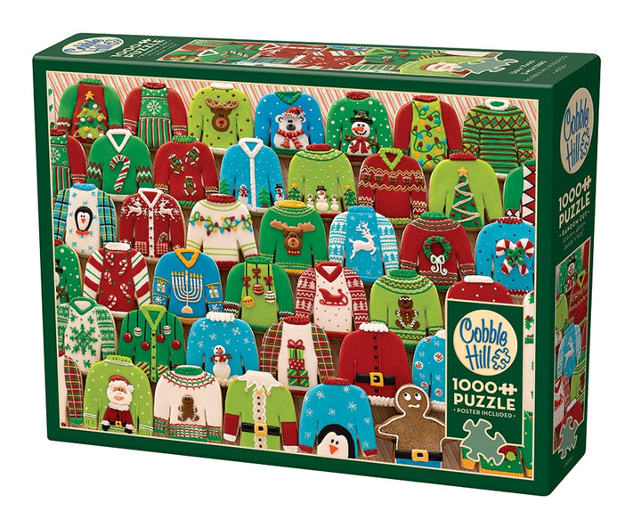 Cobble Hill Ugly Xmas Sweaters Jigsaw Puzzle 1000pc