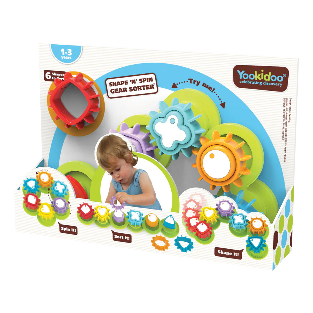 Yookidoo Shape 'N Spin Gear Sorter