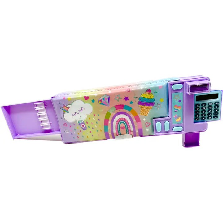 Hot Focus Rainbow Multi-Function Pencil Case