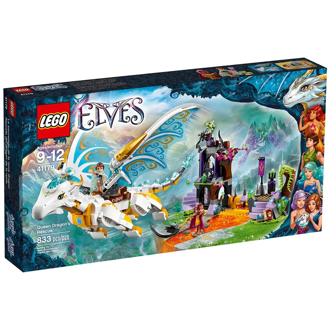 Lego elves white dragon 2025
