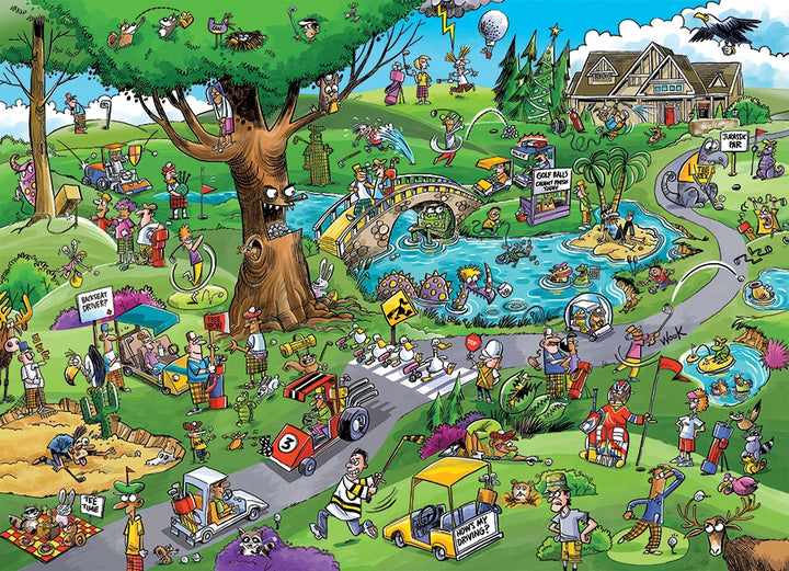 Cobble Hill DoodleTown: Par For The Course 1000 Piece Puzzle