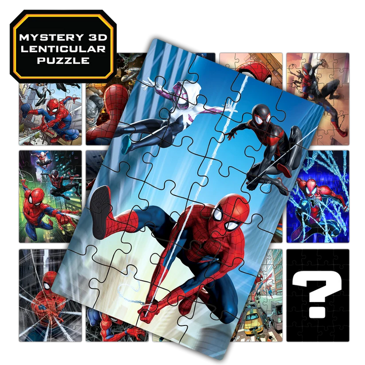 Spider-Man 3D Lenticular Mini 24pc Puzzle  Assortment
