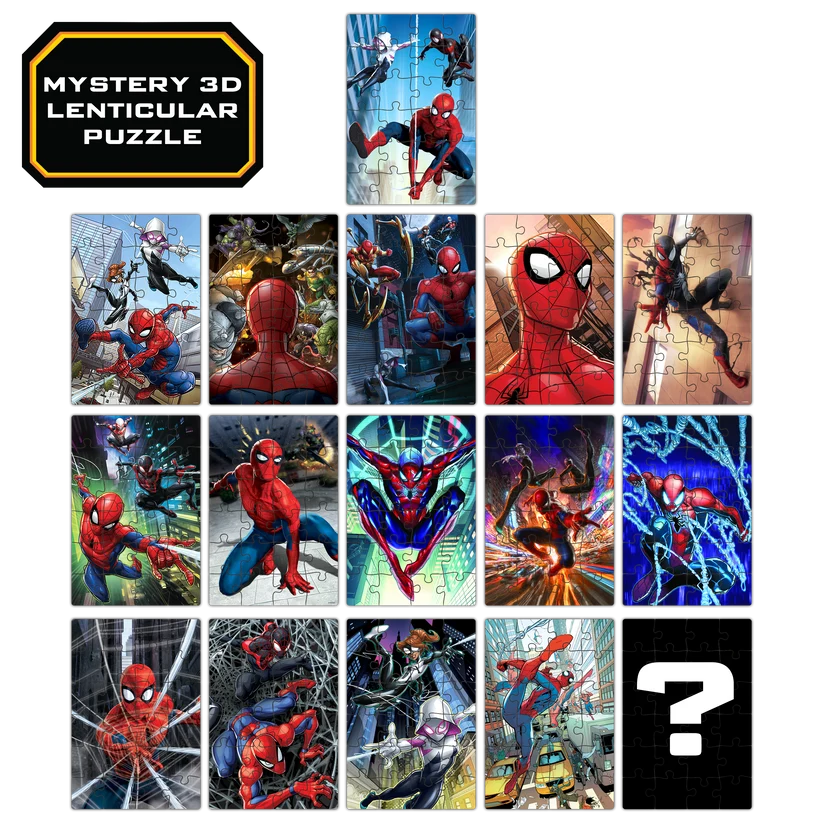 Spider-Man 3D Lenticular Mini 24pc Puzzle  Assortment