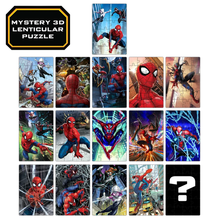 Spider-Man 3D Lenticular Mini 24pc Puzzle  Assortment