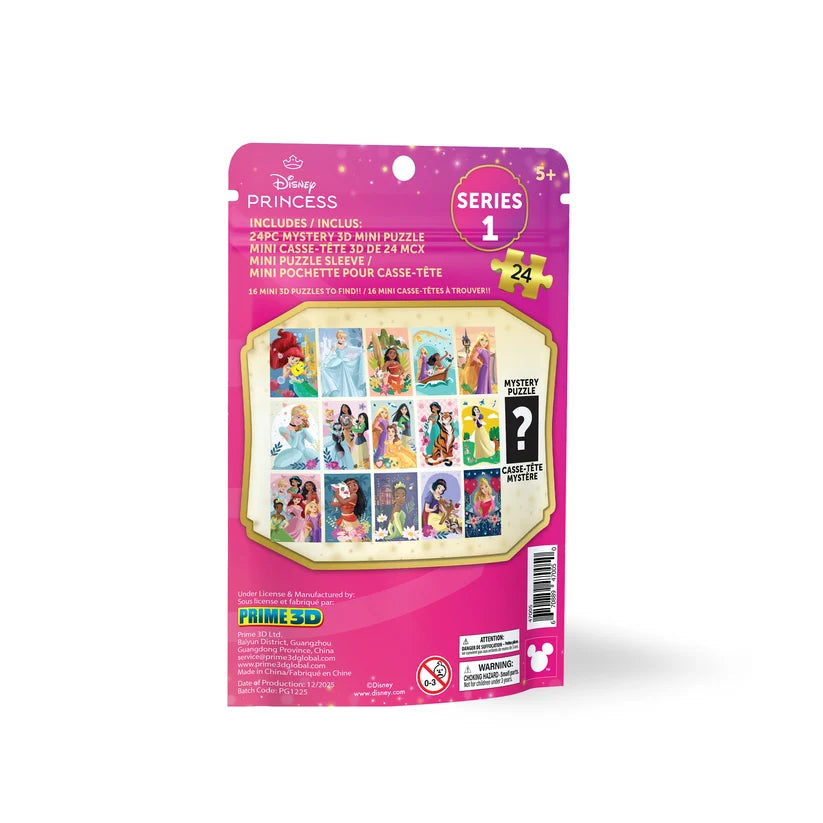 Disney Princess 3D Lenticular Mini 24pc Puzzle  Assortment