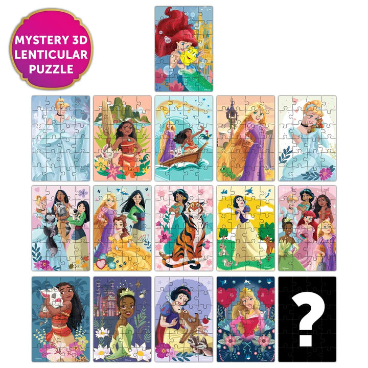 Disney Princess 3D Lenticular Mini 24pc Puzzle  Assortment