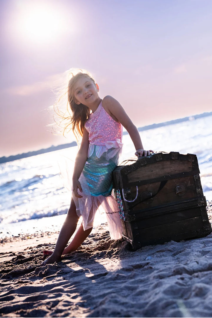 Misty Mermaid Dress Pink/MInt