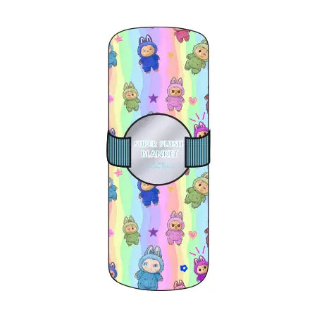 Preppy Goose Fuzzy Doll Print Plush Blanket