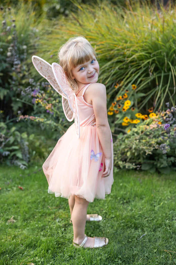 Butterfly Bliss Peach Dress (Size 3-4)