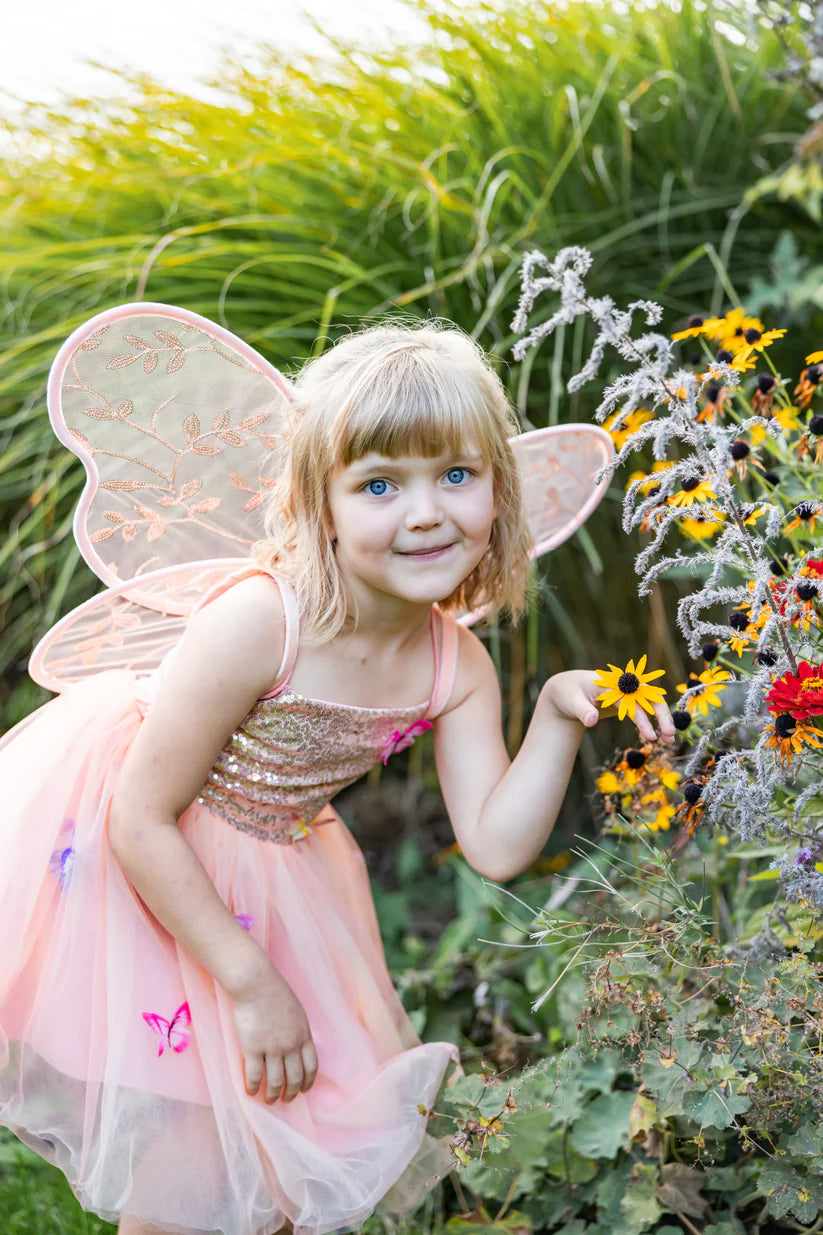 Butterfly Bliss Peach Dress (Size 3-4)