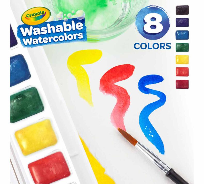 Crayola Washable Watercolour Paints 8 Count