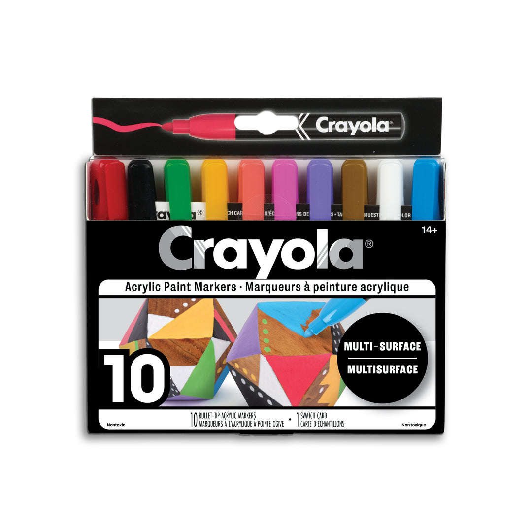Crayola Acrylic Paint Markers 10 Bullet Tips