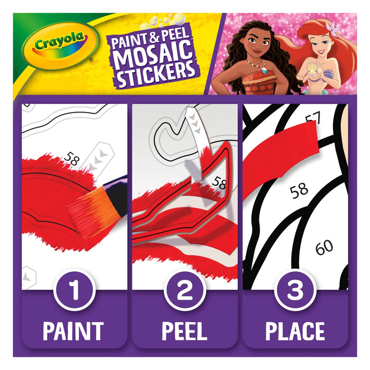 Crayola Paint & Peel Mosaic Sticker Kit: Disney Princess