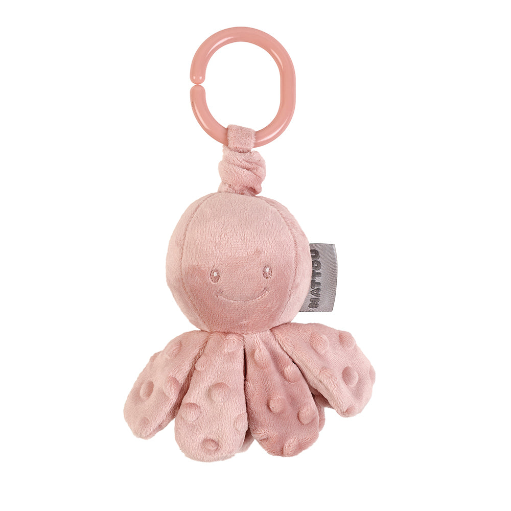 Nattou Vibrating Cuddly Octopus-Pink