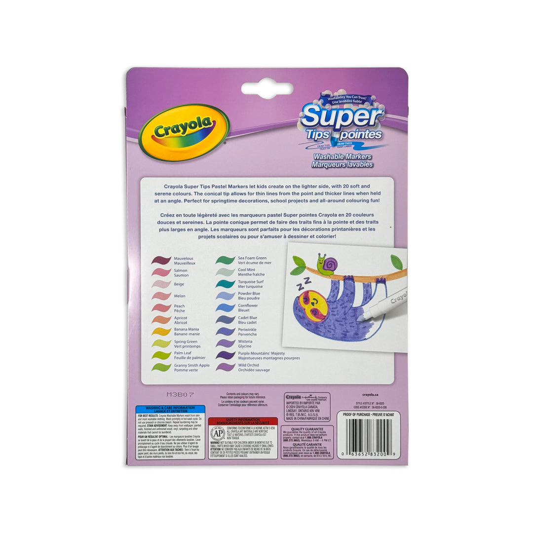 Crayola Super Tips Pastel 20 Pack