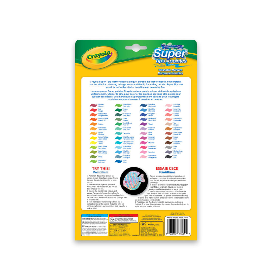 Crayola Super Tips Markers 50 Pack