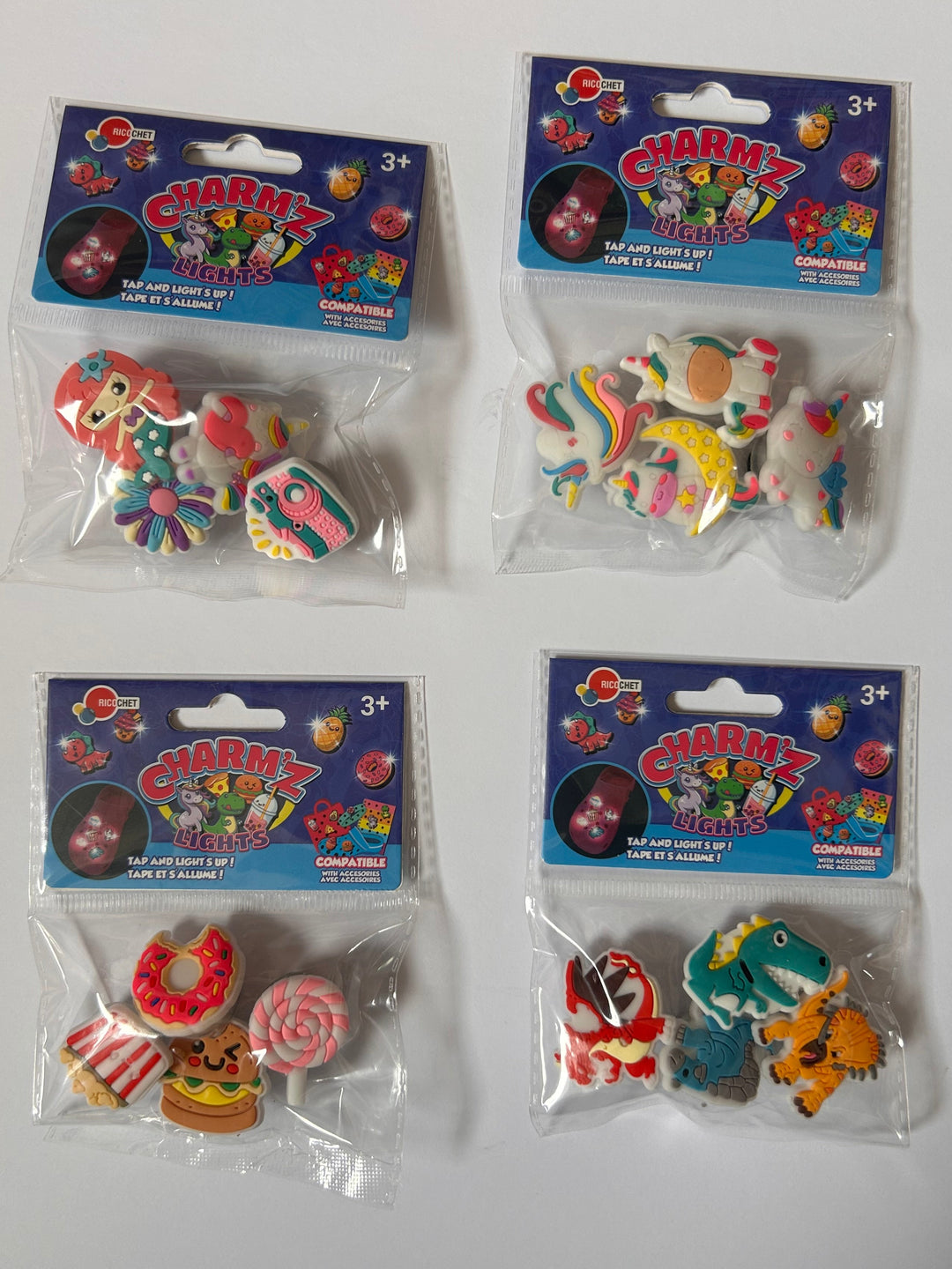 Charm'z Lights - Light Up Shoe Charms 4 pack