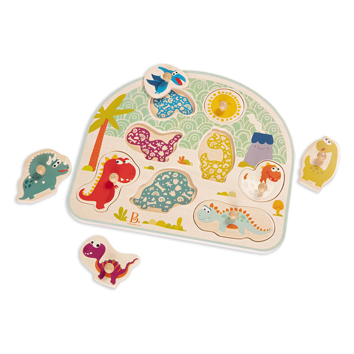 Battat Peg Puzzle Stomping Dinos
