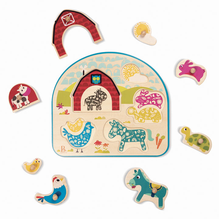 Battat Peg Puzzle Animal Barnyard