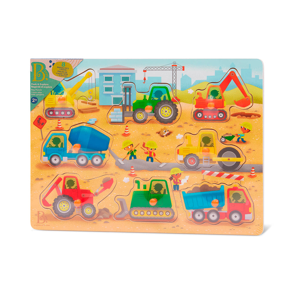 Battat Peg Puzzle Construction Peek & Explore