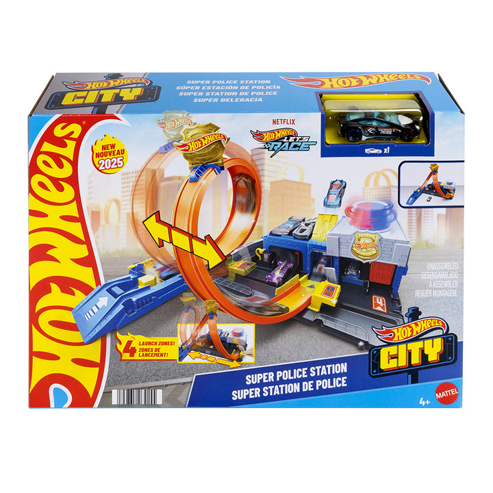 Hot Wheels City - Super Police Station Playset