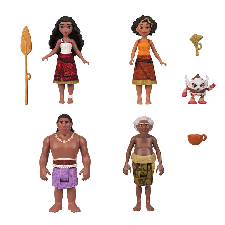 Moana 2 Moana's Canoe Crew Small Doll Playset