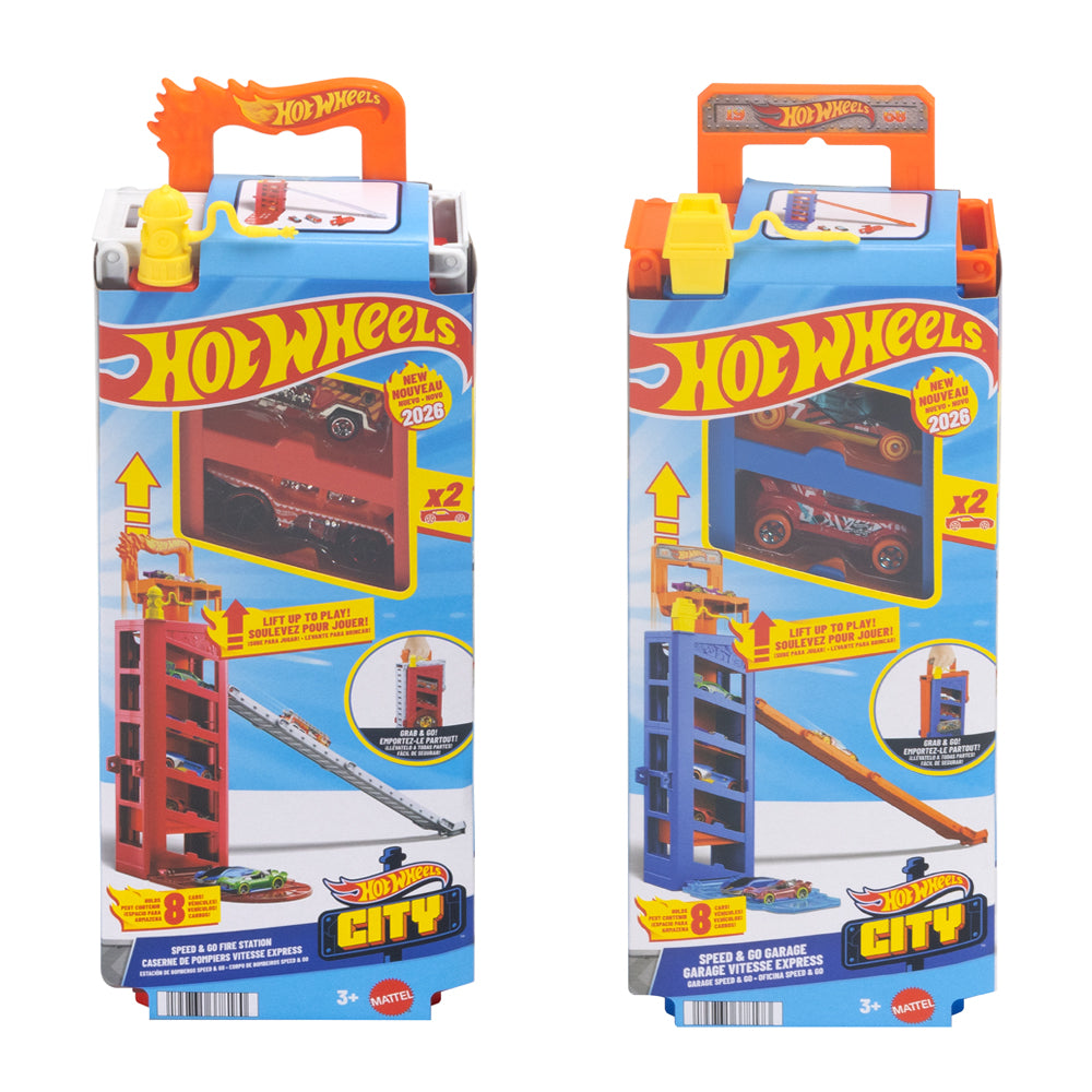 Hot Wheels Speed &amp; Go Garage/Fire Assortment