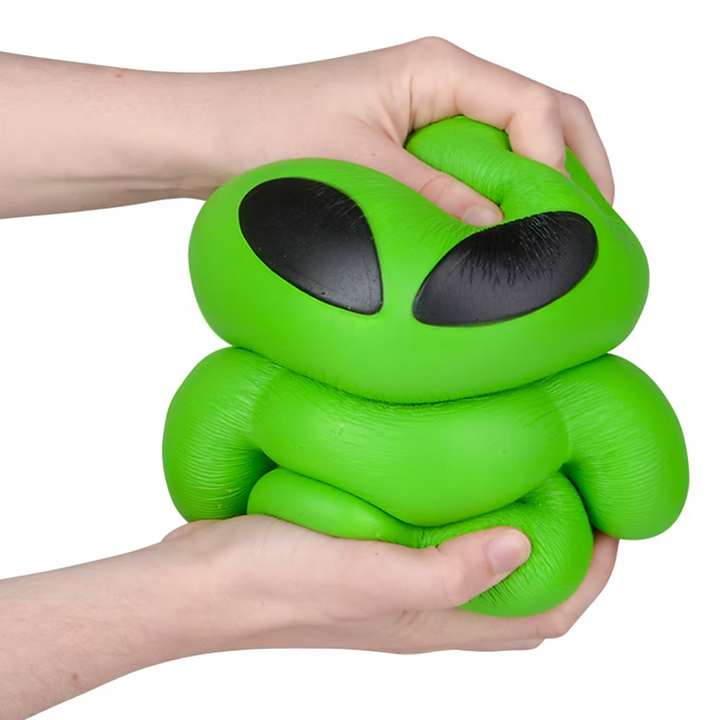 Jumbo Slow Rise Green Alien Squishy