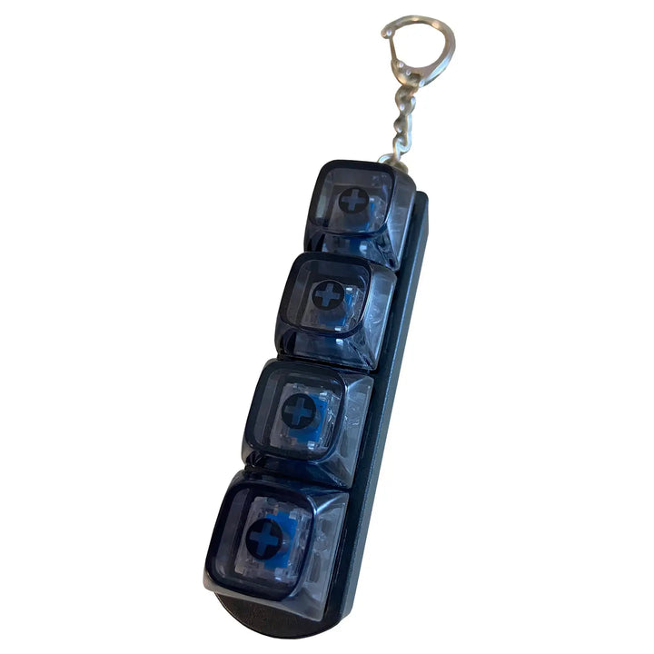 Keyboard Fidget Clicker LED Keyring-BLACK