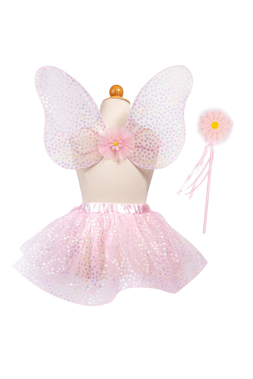 Crazy For Daisies Tutu/Wand/Wings (Size 4-6)