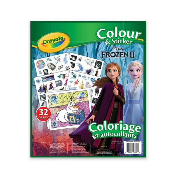 Crayola Frozen 2 Colour & Sticker Book